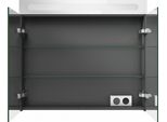 Duravit No.1 Armoire De Toilette, 2 Portes, Avec éClairage Led, 800X148X700Mm, Alimentation Secteur, N17921000000000, N17921000000000