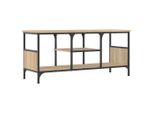Vidaxl Mobile Tv Rovere Sonoma 100X35X45 Cm Materiale Legno E Ferro