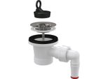 Alcadrain Ablaufventil FüR Waschbecken 6/4" Mit Einem Edelstahlgitter DN63 Und Einem GeräTeanschluss"