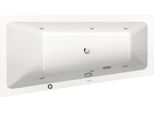 Duravit No.1 Baignoire BalnéO EncastréE, TrapèZe, 1500X800Mm, Jet Protect, 1 Inclinaison Du Dossier à Gauche, Blanc, 760504000JP1000, 760504000JP1000