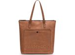 Farmhood Pelle Borsa Shopper Borsa A Tracolla Nashville Shopper Mid Brown Marrone