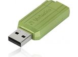 Chiavetta Usb Pinstripe Di Verbatim Da 128 Gb Usb Type-A 2.0 Verde (49462)