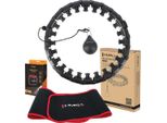 Hms HHW01 Set Per Massaggio Con Hula Hoop, Pesi E Cintura Dimagrante BR163 Nero