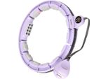 Hula Hoop Da Massaggio Hms HHM13 Con Pesi, Magneti E Contatore Viola