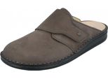 Finn Comfort Amalfi, Zoccolo, Mulo, Uomo, Pelle, Elefante (Grigio) - Scarpe Da Uomo Sandalo / Mulo, Grigio, Pelle (Nabuk)