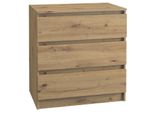 Cassettiera A Cassetti Stretta Taavi - Rovere Artisan
