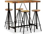 The Living Store 5-Tlg. Set Da Bar Altholz Massiv