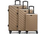 Redolz Carrello Essentials 07 Trolley Set 3 -Pezzi Champagne 2 Grigio Talpa
