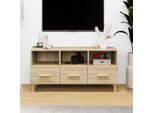 The Living Store Mobile Tv Rovere Sonoma 102X36X50 Cm Materiale Legno