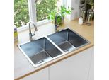 The Living Store Lavello Da Cucina Artigianale In Acciaio Inox