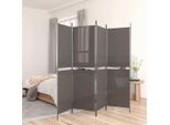 Vidaxl 5 Pezzi Tessuto Antracite 250X180 Cm - Divisorio Per Ambienti - Schermo - Divisorio Per Ambienti - Parete Divisoria