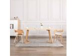 The Living Store Sedie Da Pranzo 2 Pz. Bentwood E Similcuoio