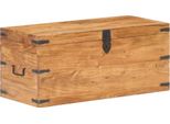 The Living Store Truhe 90X40X40 Cm Akazie Massivholz