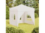 The Living Store Tenda Per Feste Pieghevole Con Pareti Laterali Bianco 2X2 M
