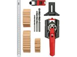 Kwb Set Di Ausilio Per Tassellatura/Dima Di Tassellatura, Con 50 Tasselli Ciascuno E 1 Punta Da 6, 8, 10 Mm