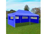 The Living Store Tenda Pop-Up Per Feste Pieghevole Blu 3×6 M