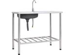 The Living Store Lavello Da Campeggio Con Rubinetto In Acciaio Inox