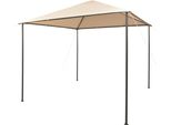 The Living Store Tenda Per Feste A Padiglione 3X3 M Acciaio Beige