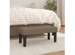 Panca The Living Store Taupe 70X30X30 Cm In Tessuto