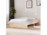 The Living Store Letto In Legno Massiccio 120X200 Cm
