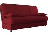 Dmora Divano Letto 3 Posti Arachide 81X180 Cm Nero, Contenitore Di Apertura Click-Clack