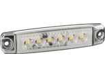 Set Di 20 Luci Di Ingombro Con 6 Led, Montaggio A Superficie, 12/24V - Bianco