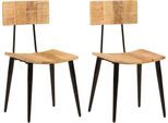 The Living Store Sedie Da Pranzo 2 Pezzi 44X40X80 Cm In Legno Massiccio Di Mango
