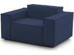 Talamo Italia Poltrona Leonia Blu, Braccioli Peso Supportato 90 Kg Italy