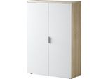 Dmora Armadio Multiuso 2 Ante Dionisio 32.5X119H Cm Marrone Rovere, 2 Ante 3 Vani