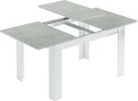 Dmora Tavolo Allungabile Abudula 90X190X78H Cm Bianco, Allungabile 8 Posti