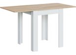 Dmora Tavolo Allungabile Aratro 67X67X79H Cm Bianco, 6 Posti Allungabile