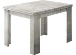 Dmora Tavolo Allungabile Airin 90X90X75H Cm Grigio Cemento, 8 Posti Allungabile Italy