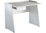Dmora Scrivania Abulele 60X90X80H Cm Grigio Cemento, Un Cassetto Materiale Piano In Legno Nobilitato Italy