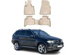1999-2006 Bmw X5 E53 Tappetini Tpe Beige 4 Pz