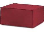 Talamo Italia Pouf Avolasca 70X80X43H Cm Rosso, Sfoderabile Rosso Italy