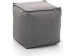 Talamo Italia Pouf Aron 45X45X45H Cm Grigio, Sfoderabile Grigio Italy