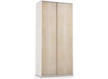 Dmora Guardaroba 2 Ante Alaysia 45X195H Cm Marrone, 2 Ante 6 Vani Italy