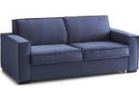 Talamo Italia Divano Letto 3 Posti Asteroide 95X220 Cm Nero, Sfoderabile Contenitore Italy
