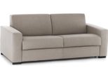 Talamo Italia Divano Letto 3 Posti Zinnia 95X200 Cm Nero Tortora, Sfoderabile Contenitore Italy
