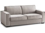 Talamo Italia Divano Letto 2 Posti Amapola 95X200 Cm Nero Tortora, Sfoderabile Contenitore Italy