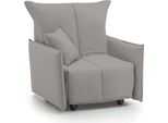Talamo Italia Poltrona Atlantis Grigio, Sfoderabile Braccioli Italy