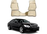 2005-2013 Mercedes Classe S W221 Tappetini Tpe Beige 4 Pz