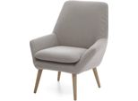 Talamo Italia Poltrona Anido Grigio, Braccioli Peso Supportato 200 Kg Italy
