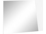 Dmora Specchio Deanna 2X60H Cm Bianco Bianco Lucido, Materiale Struttura In Vetro Italy