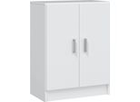 Dmora Armadio Multiuso 2 Ante Pan 37X80H Cm Bianco, 2 Ante 2 Vani