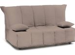 Talamo Italia Divano Letto 3 Posti Antal 90X165 Cm Nero Tortora, Sfoderabile Rete Letto Elettrosaldata, Materasso Indeformabile Italy
