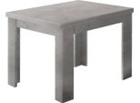 Dmora Tavolo Allungabile Airin 90X90X75H Cm Grigio, 8 Posti Allungabile Italy
