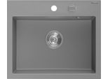 Mexen Oscar Lavello In Granito 1-Vasca 580 X 490 Mm, Grigio, Sifone Cromato - 6519581000-71