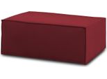 Talamo Italia Pouf Assisi 70X100X43H Cm Rosso, Sfoderabile Rosso Italy