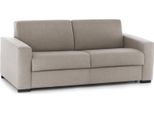 Talamo Italia Divano Letto 2 Posti Andymion 95X200 Cm Nero Tortora, Sfoderabile Contenitore Italy